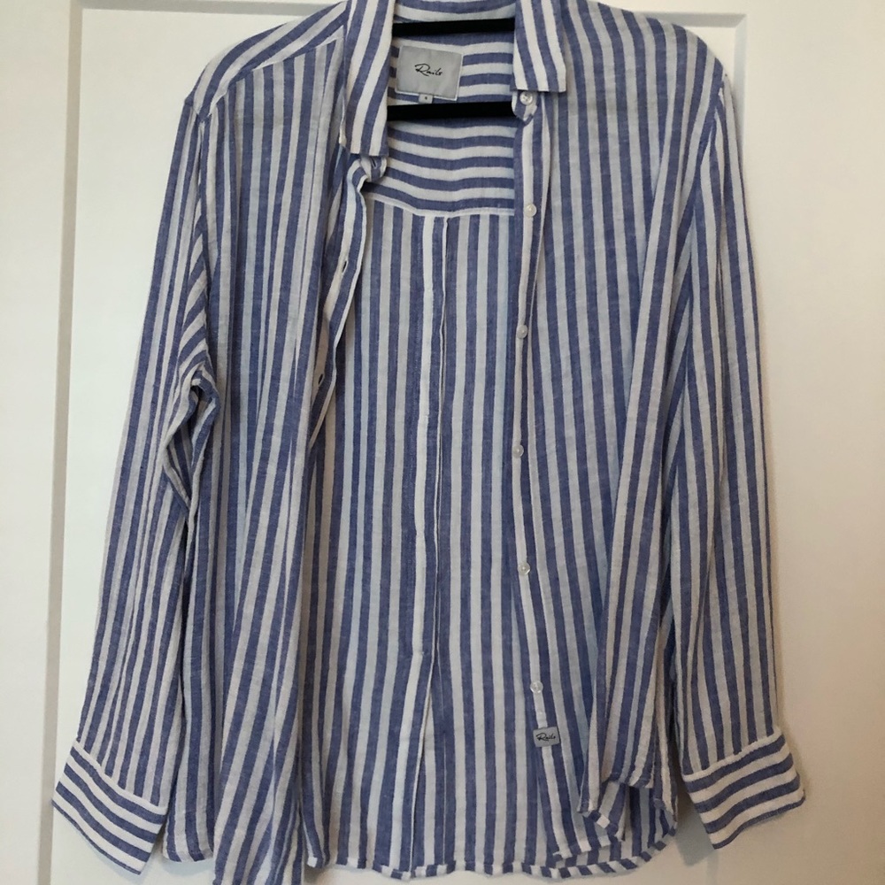 White and blue rails shirt
